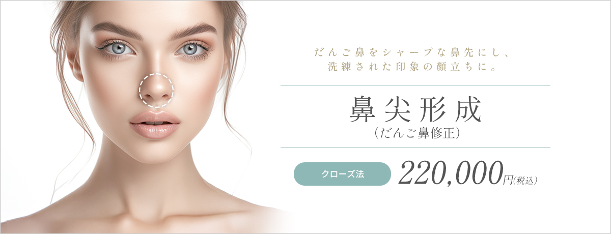鼻尖修正（だんご鼻修正）
