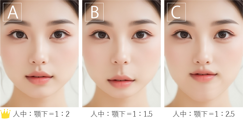 人中(鼻下)の長さで印象は大きく変わる！