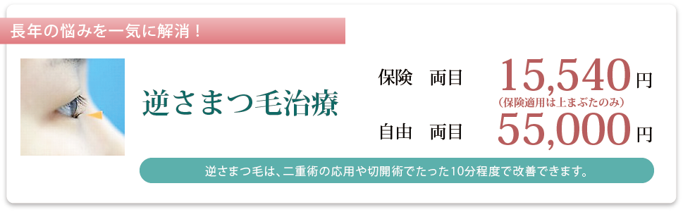 逆さまつ毛治療