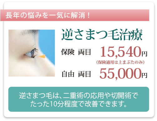 逆さまつ毛治療